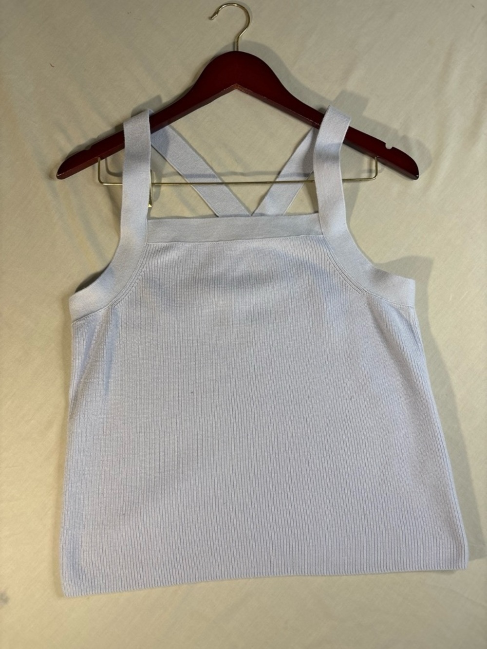 Banana Republic Women’s Cross-Back Knit Tank Top in Light Blue